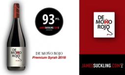  93 puntos James Suckling para De Moño Rojo Premium Syrah 
